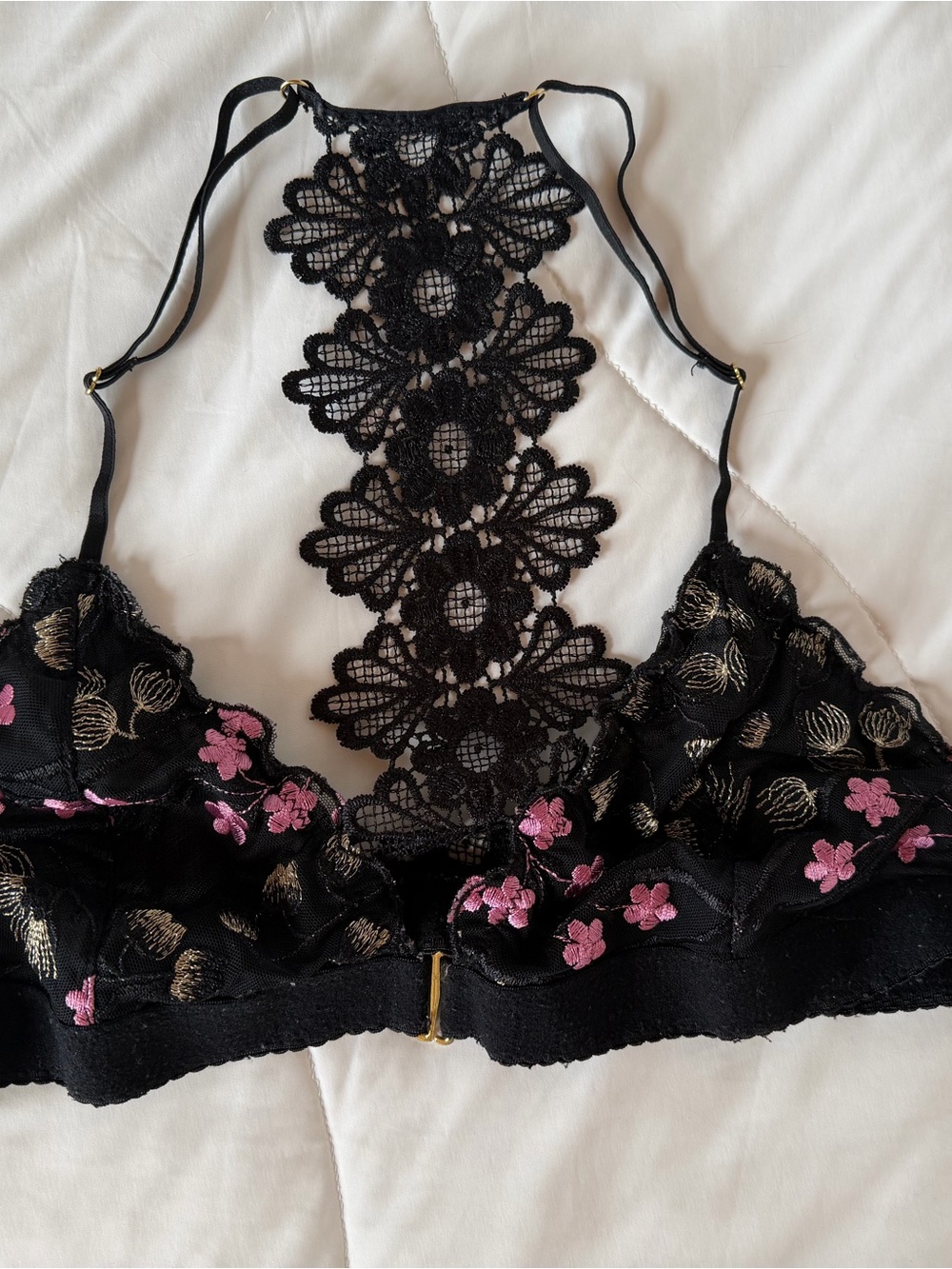 Anthropologie Posies Embroidered Bralette - Picture 4 of 4